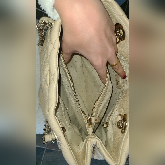Kate Spade quilted beige tan bag - Picture 4 of 6